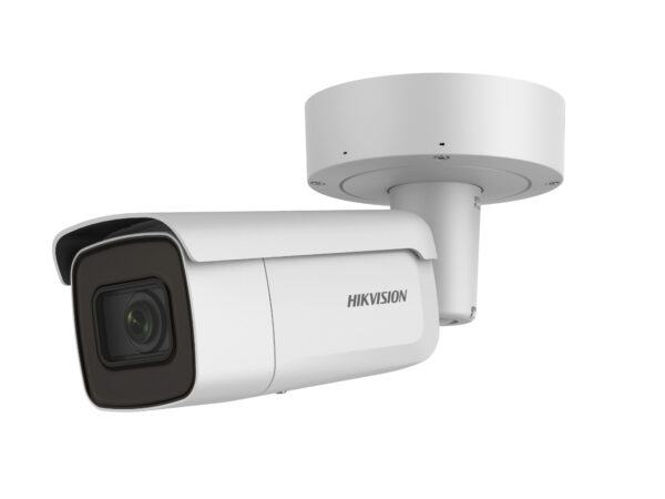Hikvision 2 MP WDR motoros zoom AcuSense EXIR IP csőkamera; hang I/O; integrált RJ45