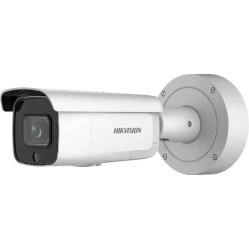 Hikvision IP Csőkamera, 4 MP, Motoros objektív, 2.8-12mm, EXIR 60m, Fény/hang riaszt, Hang/riasztás I/O, Mikrofon