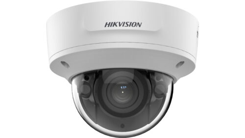 Hikvision IP, Dómkamera, 4 MP, Motoros objektív, 2.8-12mm, EXIR 40m, IR, Hang/riasztás I/O