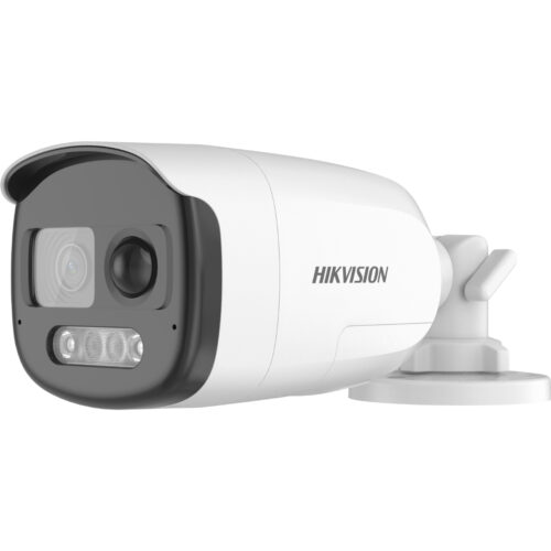 HIKVISION-DS-2CE12DF3T-PIRXOS.jpg Hikvision Analóg HD, Csőkamera, 2 MP, Fix 3.6mm, ColorVu, PIR, mic, riasztás KI, fény és hang, 40m Fehér LED