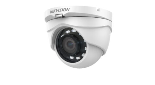 Hikvision Analóg HD, Dómkamera, 2 MP, Fix objektív, 3.6mm, Value, fém házas, 4 in 1, EXIR 40m