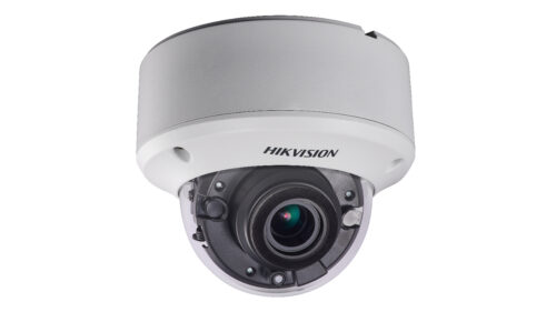 Hikvision Analóg HD, Dómkamera, 2 MP, 2.7-13.5mm, Pro, vandálbiztos, motoros objektív, PoC, EXIR 60m