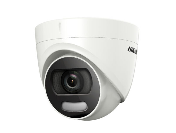 Hikvision Analóg HD, Turret kamera, 5 MP, Fix objektív, 2.8mm, ColorVu, PoC, 20m Fehér LED