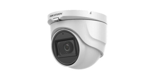 Hikvision 2 MP THD fix EXIR dómkamera; TVI/AHD/CVI/CVBS kimenet; beépített mikrofon; koax audio