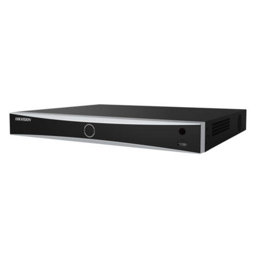 Hikvision NVR, 8 csatornás, HDD 2, AcuSense, 8 db PoE, 80Mbps, AcuSense NVR