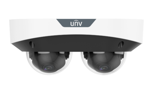 Uniview UNV - Duál Dóm kamera, 2x4 MP, 2db beépített mikrofon, IK10