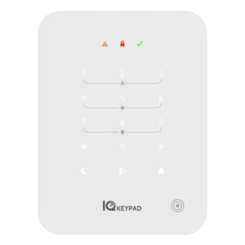 DSC IQ Vezeték nélküli PowerG érintőgombos fehér kezelő IQ4NS, IQ4HUB, IQ4 központokhoz