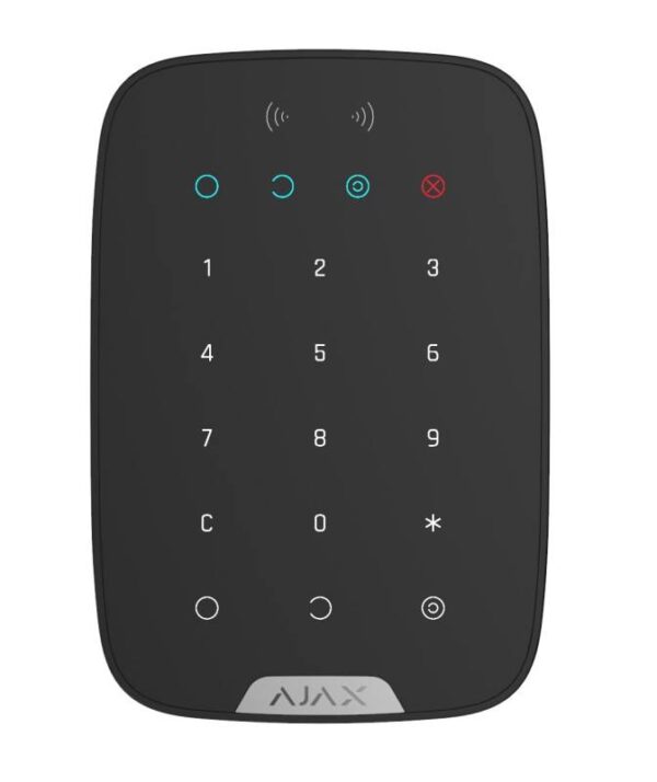 Ajax KEYPAD-PLUS-BLACK – Keypad Plus kezelő kártyaolvasóval