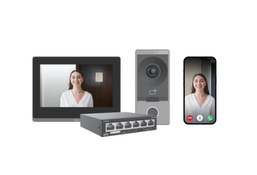 KIT_201S_372S_NSW2020.jpg Uniview Videó kaputelefon szett, PoE Switchel
