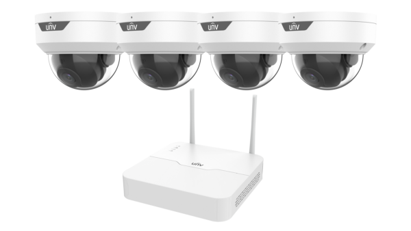 Uniview WiFi szett - 4 csatornás NVR, 4db 2MP Wifi-s dóm kamera