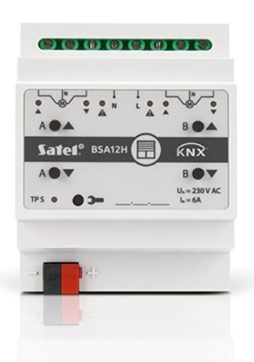 Satel KNX-BSA 12H – Roló/redőny vezérlő KNX automatizálási rendszerhez