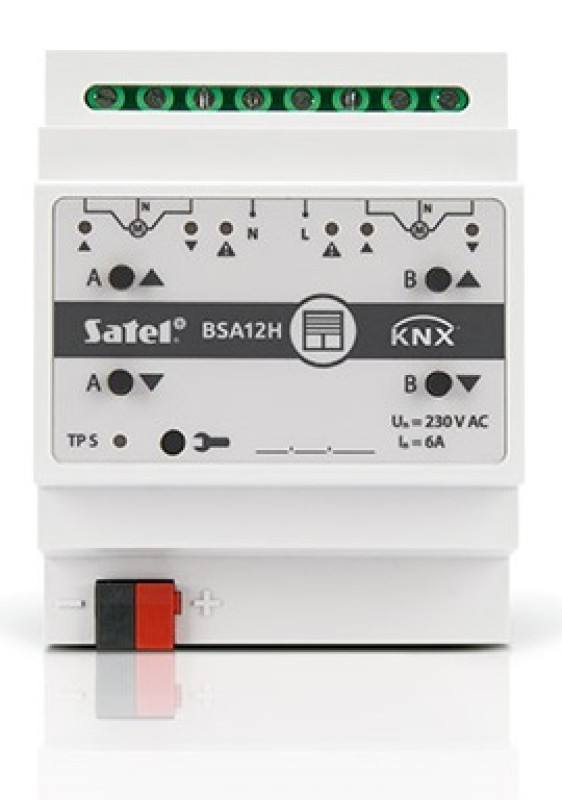 Satel KNX-BSA 12H – Roló/redőny vezérlő KNX automatizálási rendszerhez