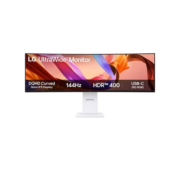 LG_Monitor_49_-_49U950A-WAEU-i537545.jpg LG Monitor 49" - 49U950A-W (IPS; Ívelt, 32:9; 5120x1440; 5ms; 400cd; 144Hz, HDMIx2, DP, USB-C, Spkr, HDR400, Mag.áll)