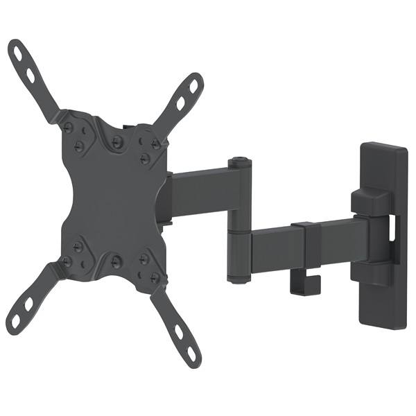 Manhattan TV állvány -  Fali csuklós dupla Fekete (max.VESA:200x200)(13"-43"-ig) 20 kg