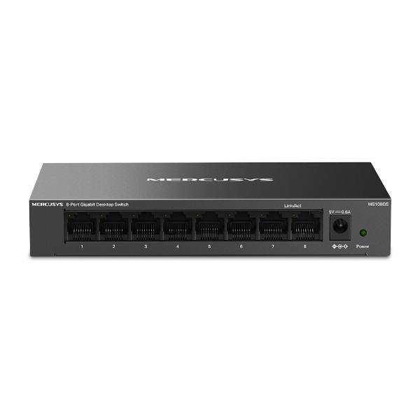 Mercusys Switch - MS108GS (8 port 1Gbps; fém ház)