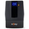 NJOY Szünetmentes  800VA - Horus Plus 800 (2 Schuko, line-interaktív, RJ11 védelem, USB, szoftver, LCD kijelző, fekete)