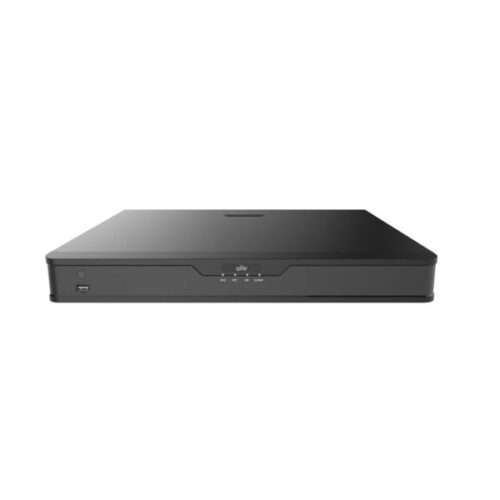 Uniview 16 csatornás, 2 HDD-s, IP Rögzítő, 1U kialakítás, Riasztási ki/bemenettel, 16 POE csatlakozó