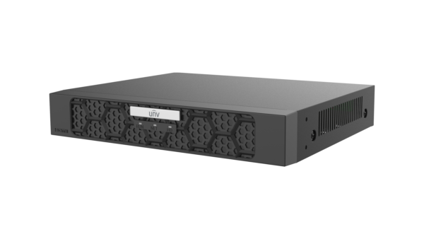 NVR501-04B-IQ.png Uniview 4 csatornás, 1 HDD-s, IP rögzítő, 1U kialakítás, Smart