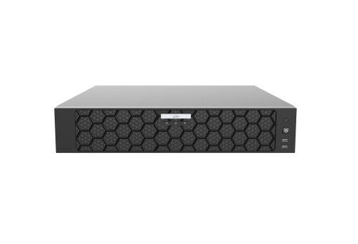 Uniview 32 csatornás, 8 HDD-s, IP Rögzítő, 2U kialakítás, Riasztási ki/bemenettel,