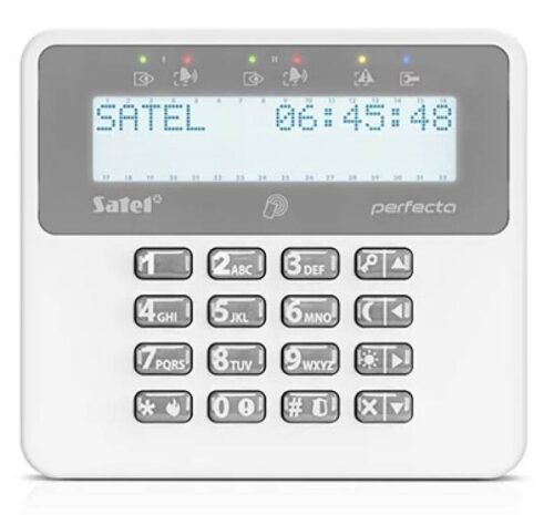 Satel PRF-LCD-A2 – Vezeték nélküli LCD kezelő PERFECTA 64 M központhoz