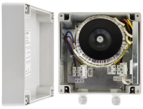 Pulsar PSACH01246 – Kültéri kivitelű IP67 védettségű dobozba szerelt 24VAC 150VA transzformátor