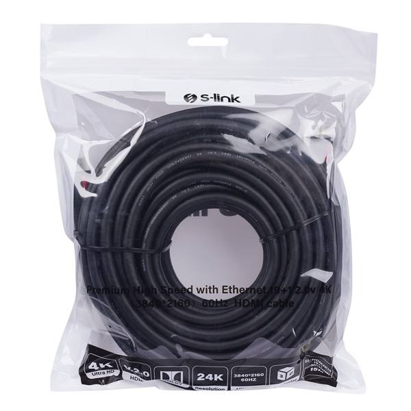 S-Link Kábel - SL-HDM4K15 (HDMI2.0 kábel, 4K/60Hz, apa/apa, 15m)