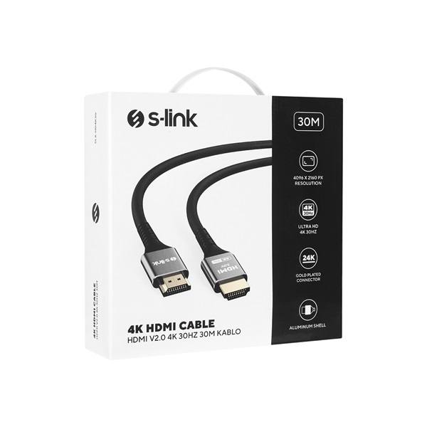 S-Link_Kabel_-_SLX-HD4K30_HDMI20_kabel_4K30Hz_apaapa_aranyozott_30m-i375033.jpg S-Link Kábel - SLX-HD4K30 (HDMI1.4 kábel, 4K/30Hz, apa/apa, aranyozott, 30m)