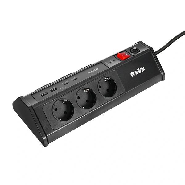 S-Link_Tulfeszultsegvedo_-_PRZ03_3m_630_Joule_2xUSB-A_2xType-C_24A5V_6000V_6db_schuko-i543721.jpg S-Link Túlfeszültségvédő - PRZ03 (3m, 630 Joule, 2xUSB-A, 2xType-C, 2.4A/5V, 6000V, 6db schuko)