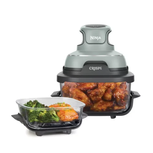 SHNI00278.webp Ninja FN101EUSG Crispi 4in1 Hordozható Air fryer, üveg - Zöld
