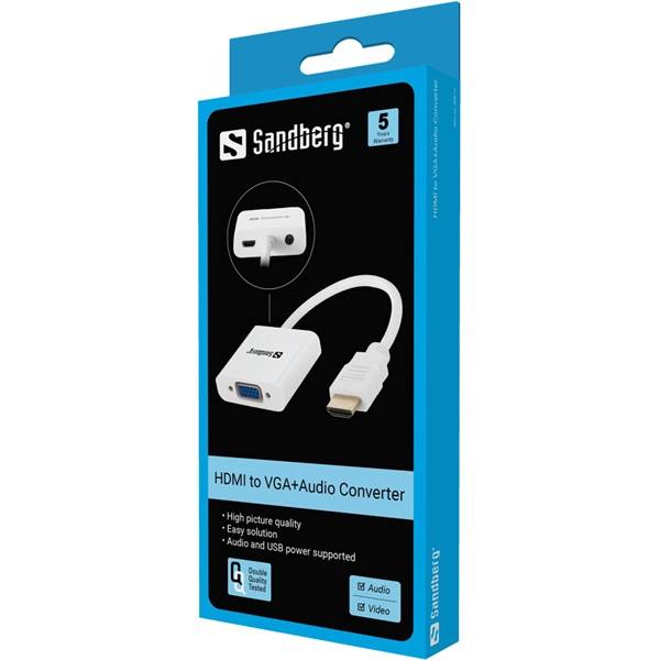 Sandberg_Kabel_Atalakito_-_HDMI_to_VGA_Audio_Converter-i426104.jpg Sandberg Kábel Átalakító - HDMI to VGA+Audio Converter
