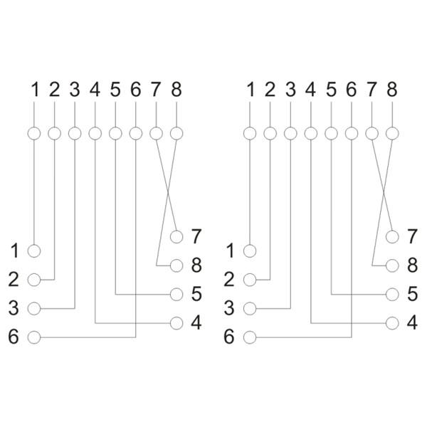 VEZ Fali aljzat - 05385 (Cat5e, UTP, 2xRJ45, árnyékolatlan, fehér)