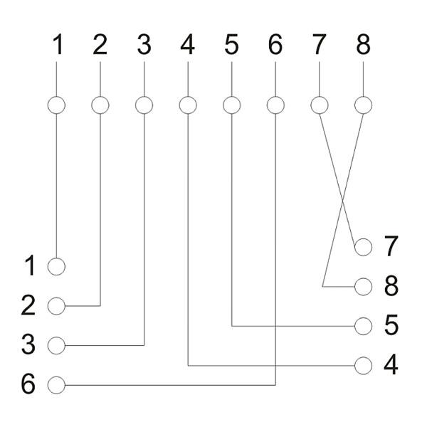 VEZ Fali aljzat - 05396 (Cat5e, FTP, RJ45, árnyékolt, fehér)