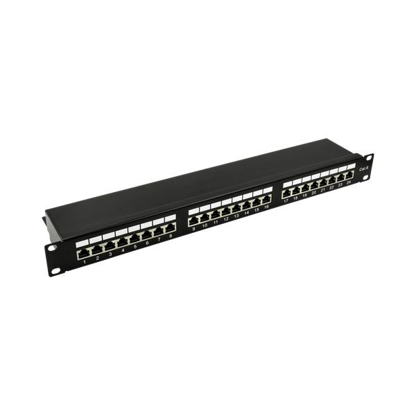 Walisec_Patch_panel_-_PP-P6S2401_24_port_Cat6_1U_arnyekolt_fekete-i504045.jpg Walisec patch panel - PP-P6S2401 (24 port, Cat6, 1U, árnyékolt, fekete)