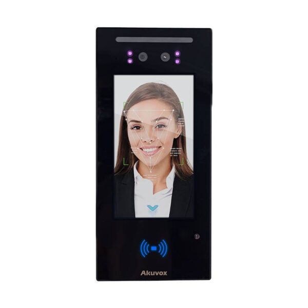 a05c_frontled.jpg Önálló működésű biometrikus beléptető terminál maszkellenőrzéssel és beépített webszerverrel