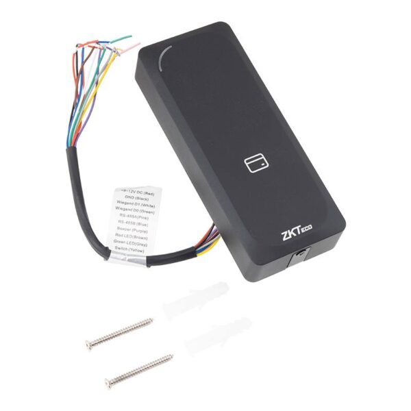 ZKTeco ACC-ER-KR901 hibrid EM, Mifare/DESfire segédolvasó Wiegand és RS485 kimenettel