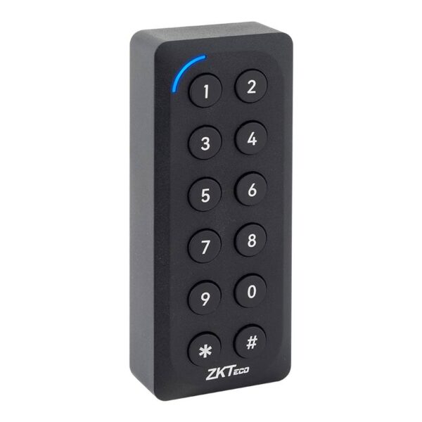 ZKTeco ACC-ER-KR902 hibrid EM, Mifare/DESfire kártyás és kódbilentyűs segédolvasó, Wiegand és RS485 kimenettel