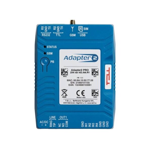 TELL Adapter2-PRO-4G-DIN – Adapter2 PRO 4G kommunikátor