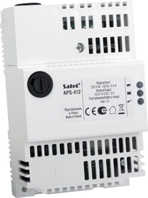 Satel APS-412 – Kapcsolóüzemű tápegység SATEL dobozokba vagy DIN sínre
