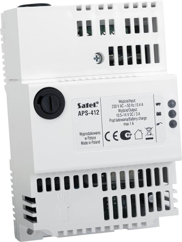 Satel APS-412 – Kapcsolóüzemű tápegység SATEL dobozokba vagy DIN sínre
