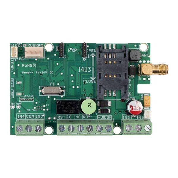 asc-procon-gsm_front.jpg 4G-s GSM modul 5 bemenet 1 kimenet 4G, PC csatlakozással, felhő felülettel, eseménynaplóval