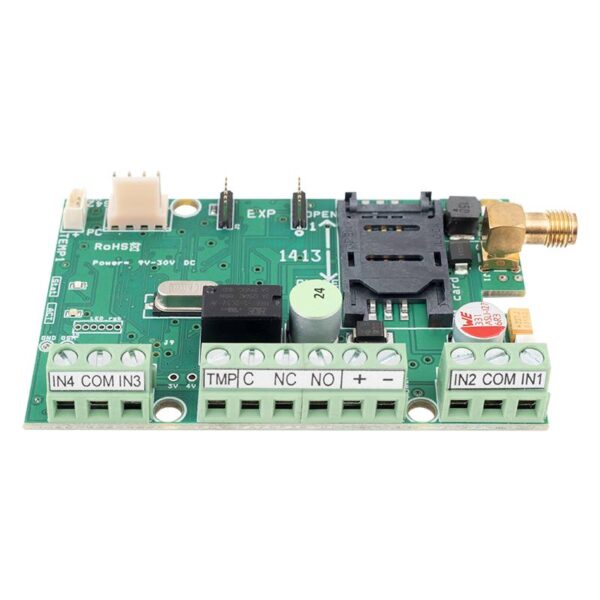 asc-procon-gsm_isoside.jpg 4G-s GSM modul 5 bemenet 1 kimenet 4G, PC csatlakozással, felhő felülettel, eseménynaplóval