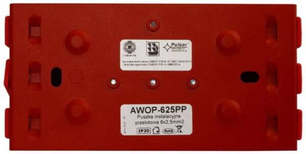 Pulsar AWOP-625PP – Kötődoboz tűzjelző rendszerekhez