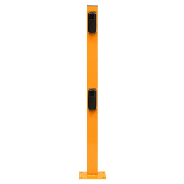 bxb-pol-ys12x-100_or_frontdupla.jpg Fotocella tartó oszlop dupla YS12X fotocella szereléséhez - 100 cm - narancs