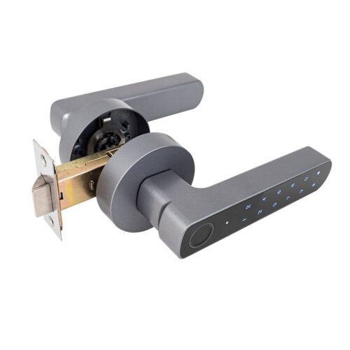 d100-bt-gy_idoright_800x800.jpg OUTLET: Okos irodazár kóddal vagy ujjnyomattal nyitható - bluetooth - TUYA - szürke
