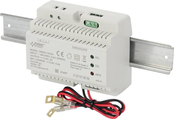 Pulsar DING2-12V2A – 13,8V/2,5A DIN sínre szerelhető kapcsolóüzemű szünetmentesíthető tápegység