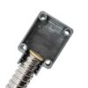 INOX kábelátvezető fém szögletes véglezáróval 14 mm belső átmérővel