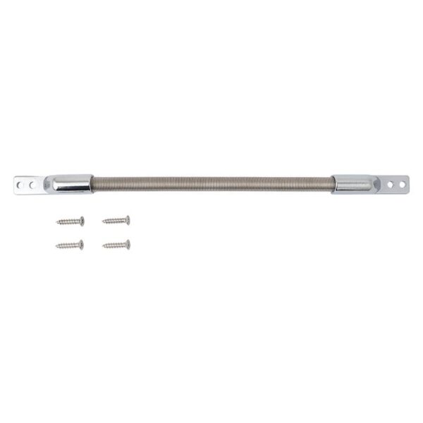 dl07-18-si_set.jpg Rozsdamentes rugós kábelátvezető fém véglezáróval 7 mm belső átmérővel - 160 mm hossz
