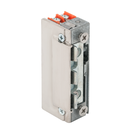 docras-99-1-n512f-top-double_1_800c800.png Szimmetrikus, alacsony, pajzs nélküli elektromos zárfogadó - feszültségre zár - dupla nyelvkivezetővel - 12V DC