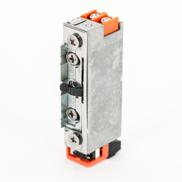 dorcas-99n305-521f_2-1.png Keskeny, alacsony, pajzs nélküli elektromos zárfogadó, zárnyelv érzékelővel