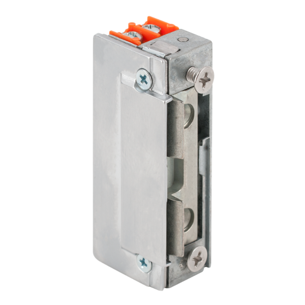 dorcas-99n512f-top_1-1.png Szimmetrikus, alacsony, pajzs nélküli elektromos zárfogadó - feszültségre zár - nyelvkivezetővel - 24V DC